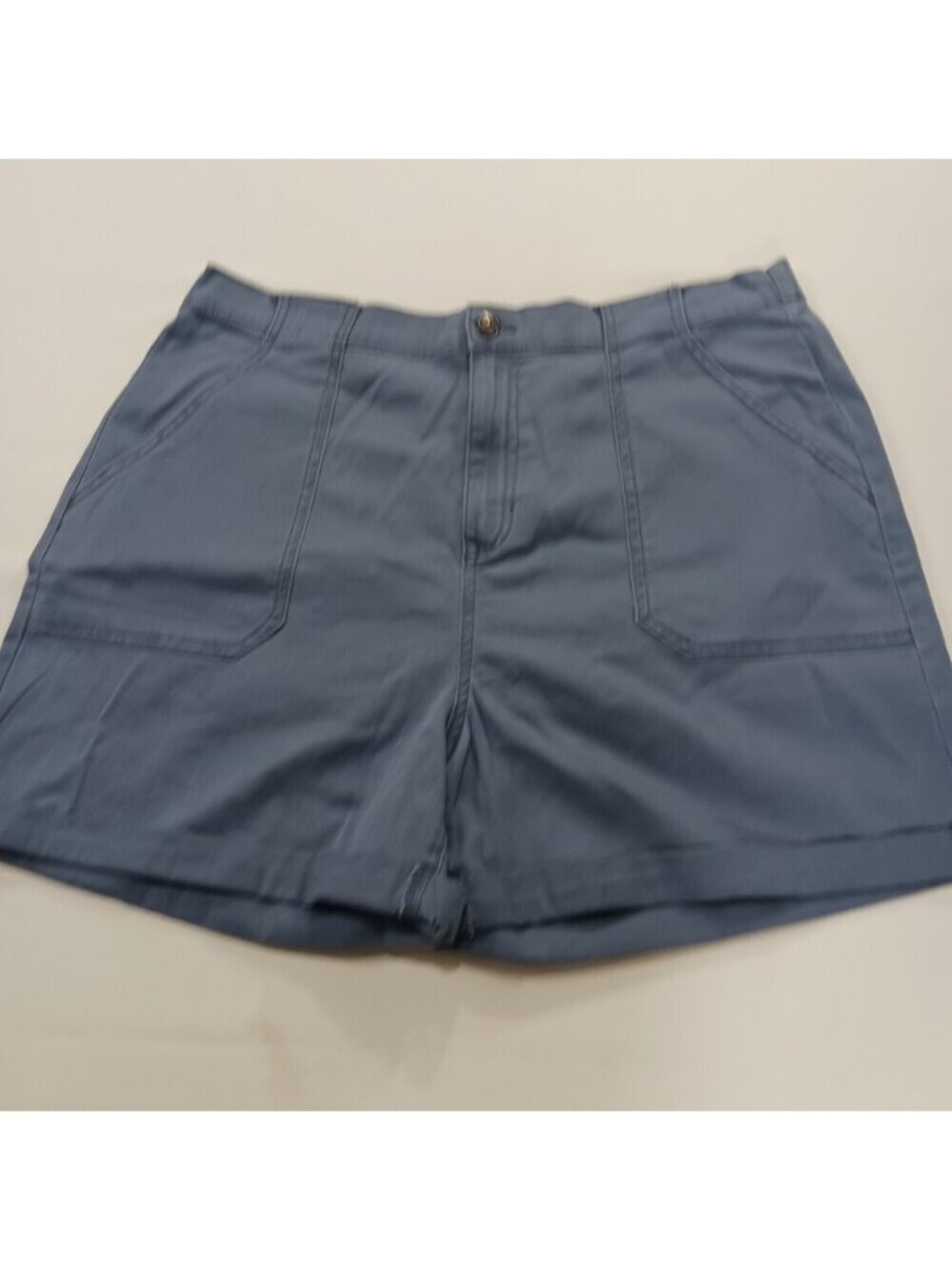 Gloria Vanderbilt RN#89828 Women's Blue Cotton Blend Shorts Size XL